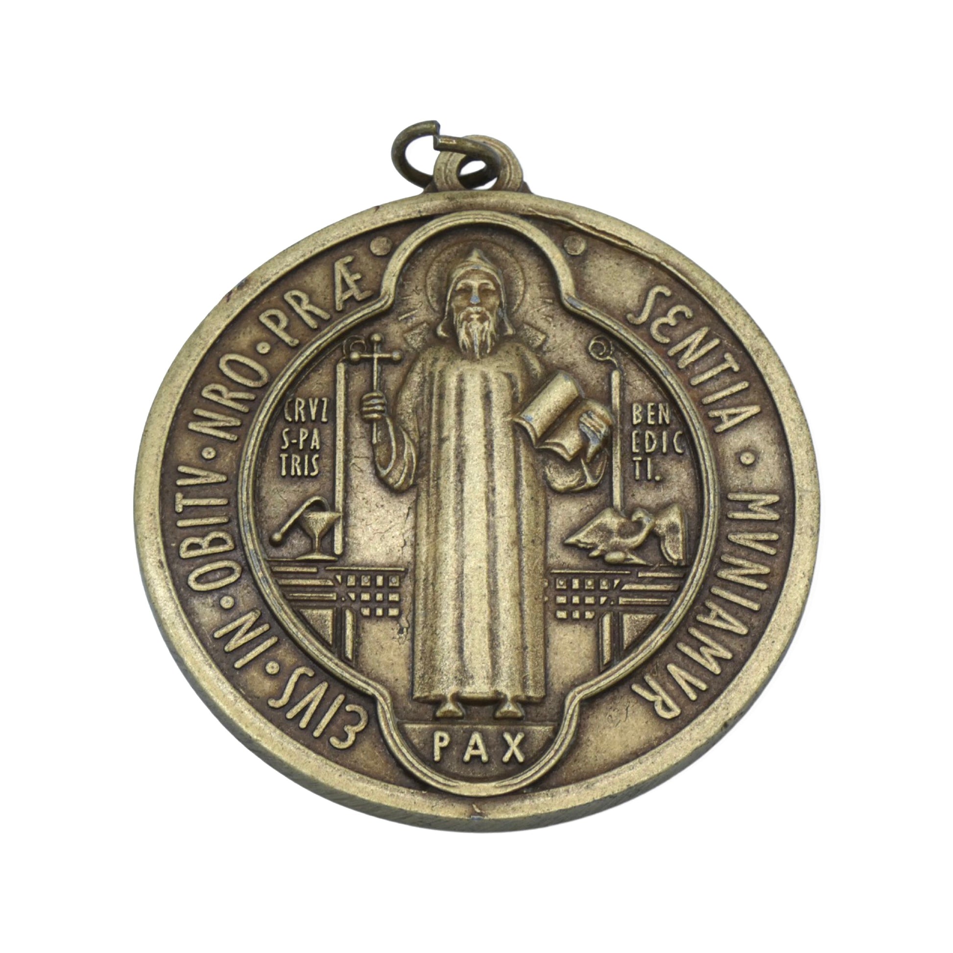 Classic Bronze St. Benedict Medal – Triumph of Love